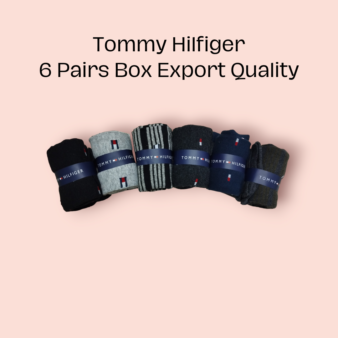 Tommy Hilfiger Export Quality Socks 6 Pairs Box