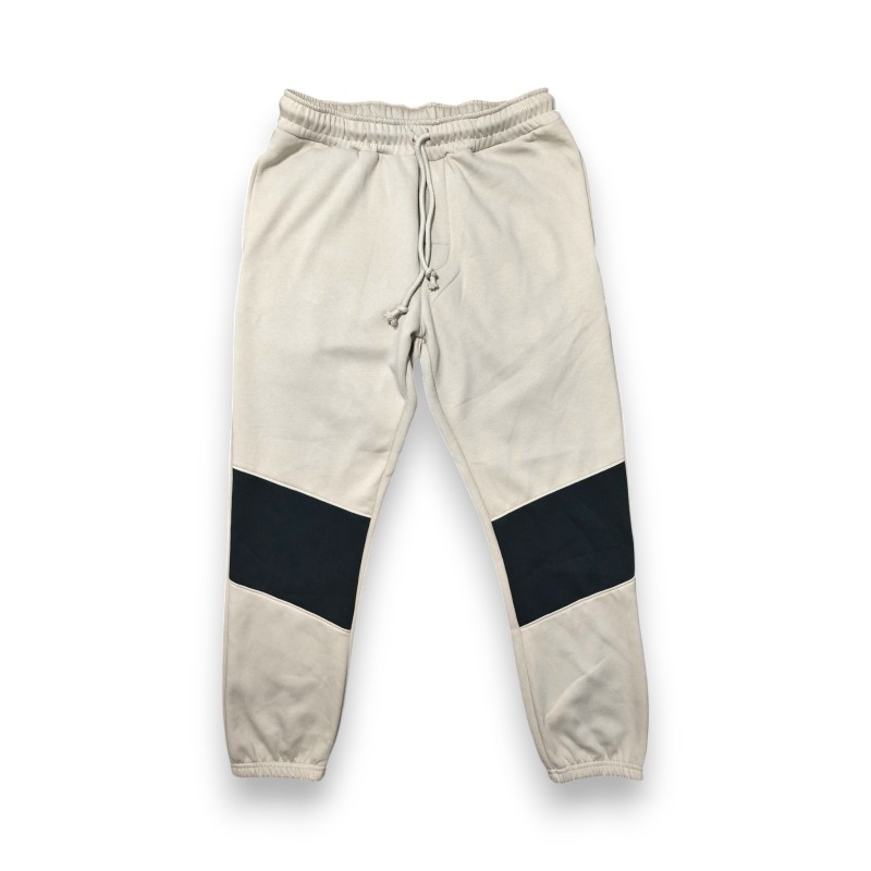 Eighty2Nine Men's Green Strip Cotton Fleece Trouser | Export Leftover | Premium Quality
