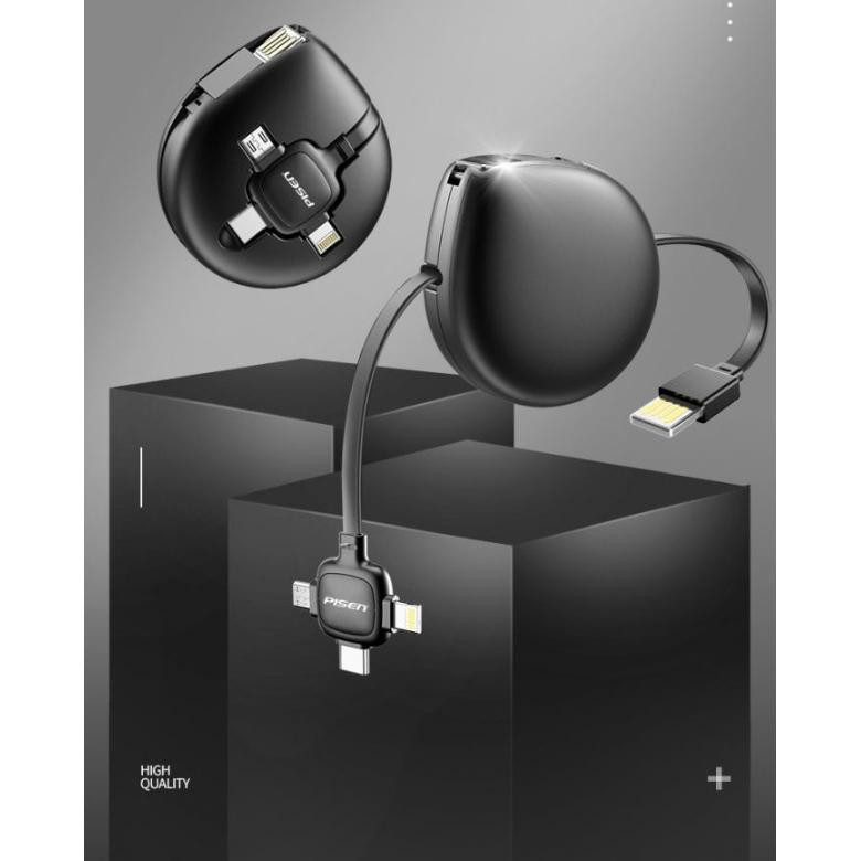 PISEN 3 IN1 Lovely Water USB Cable